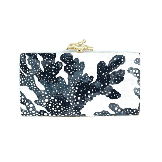 Coral Box Clutch