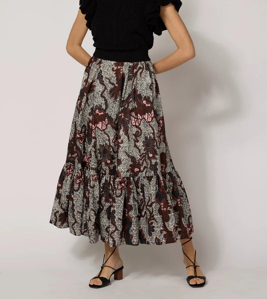 Keisha Ankle Skirt - Castello Print