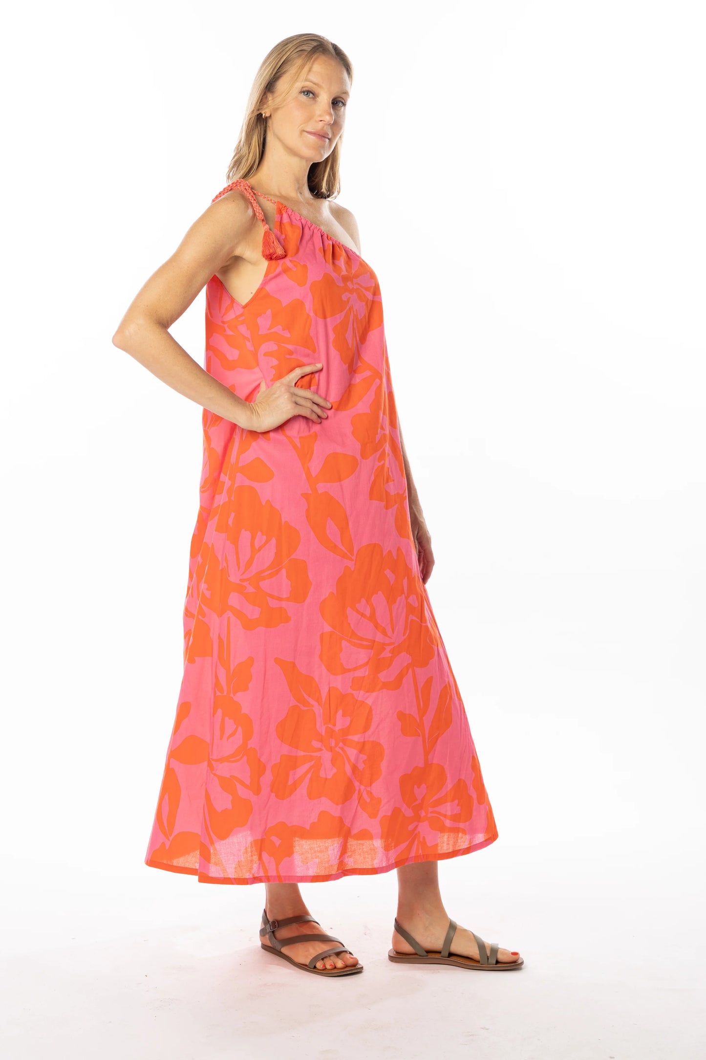 Lydia Dress - Dragon Fruit