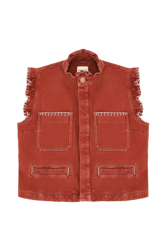 Pablo Waist Coat - Rust