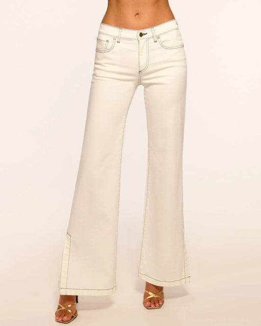 Tyra Mid Rise - White/Navy