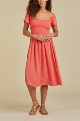 Tai Ruched Midi Dress