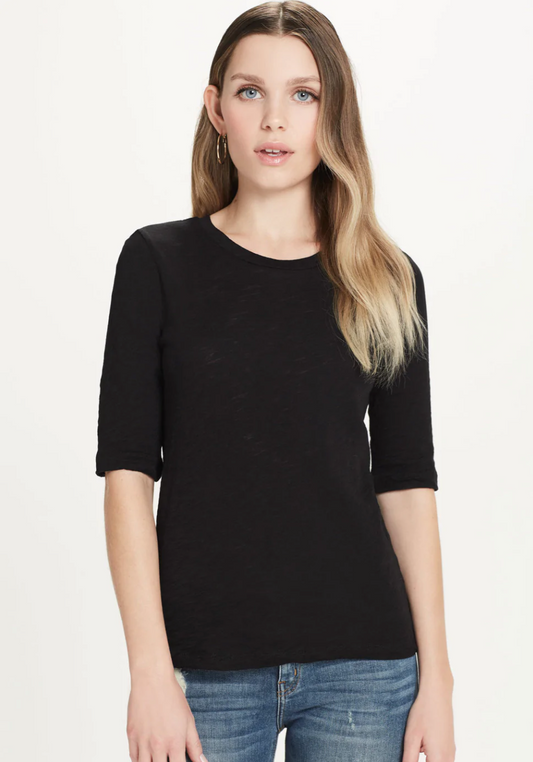 Black Half Sleeve Tee